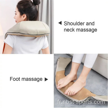 Ceinture d&#39;oreiller de massage à pétrissage profond pour la chaleur corporelle du cou